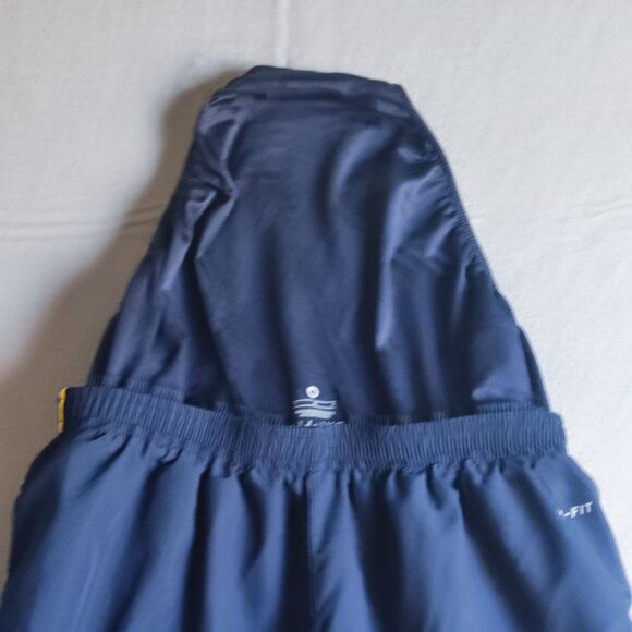 LIVESTRONG Nike Tempo Dri-fit running shorts men's size M navy blue w yellow - Picture 12 of 15